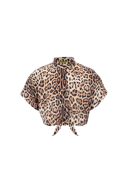 CAMICIA CROP IN MUSSOLA LEO