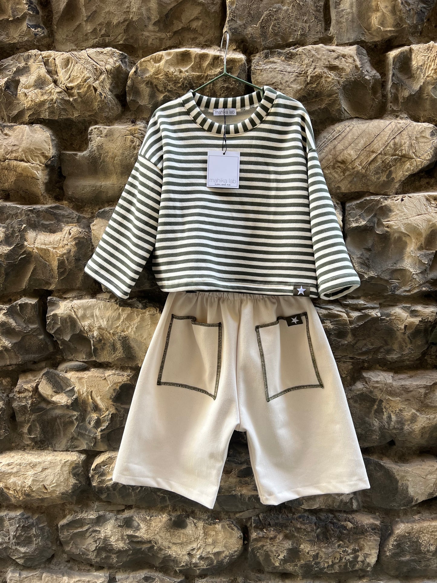 PANTALONE POPS denim panna