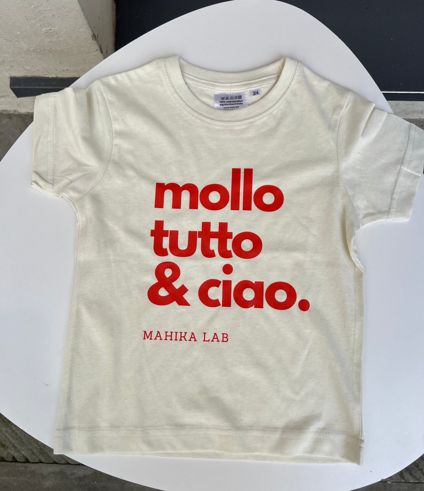 T-SHIRT MOLLO TUTTO E CIAO ROSSO