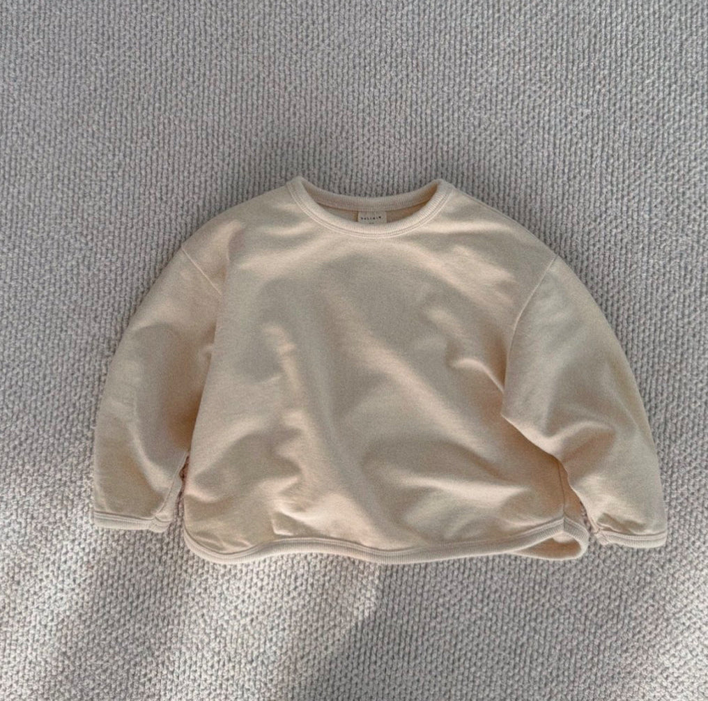 FELPA GIROCOLLO PANNA