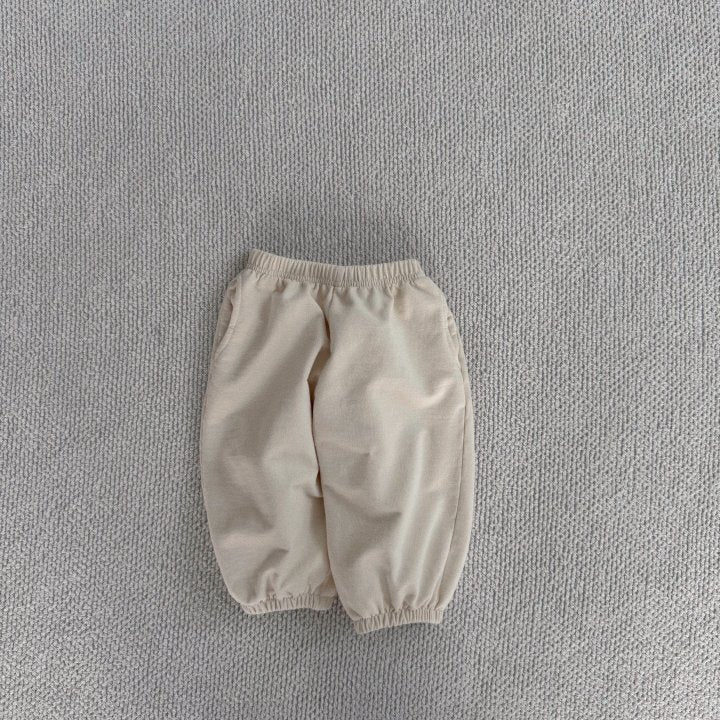 PANTALONE JOGGER FELPA PANNA BABY