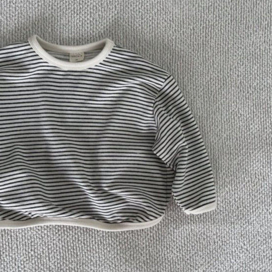 FELPA GIROCOLLO STRIPES