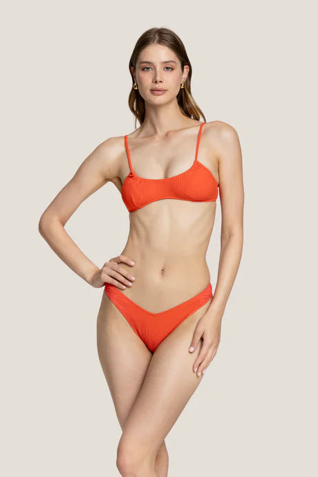 TOP E SLIP V RIBS COLOUR