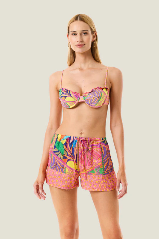 SHORTS POP FOULARD