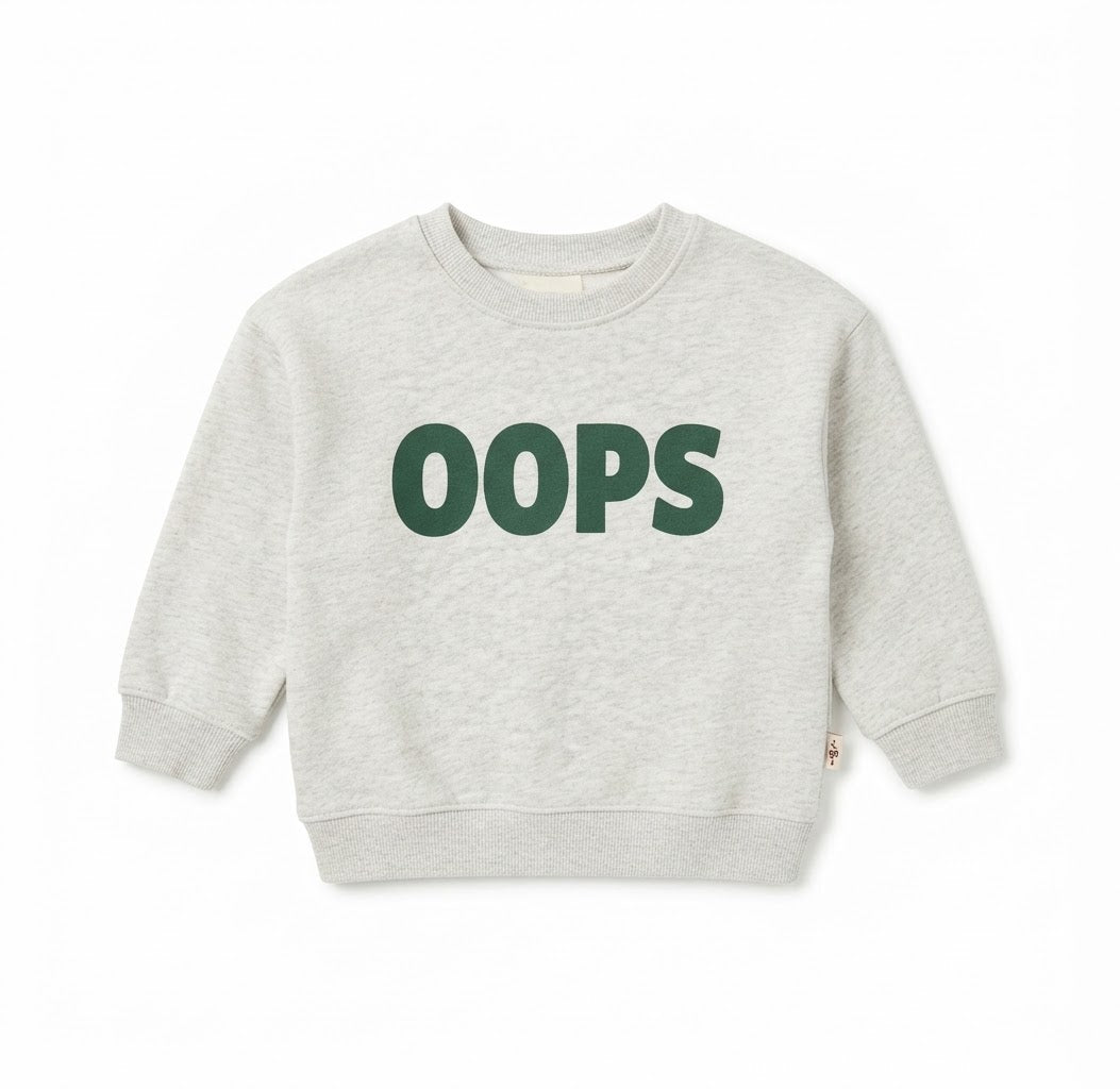 FELPA KIDS OOPS GRIGIO