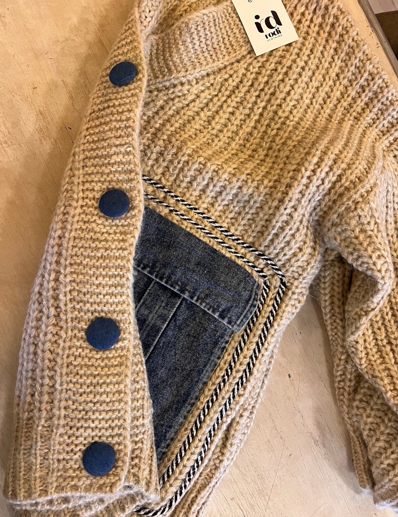 CARDIGAN TASCA JEANS