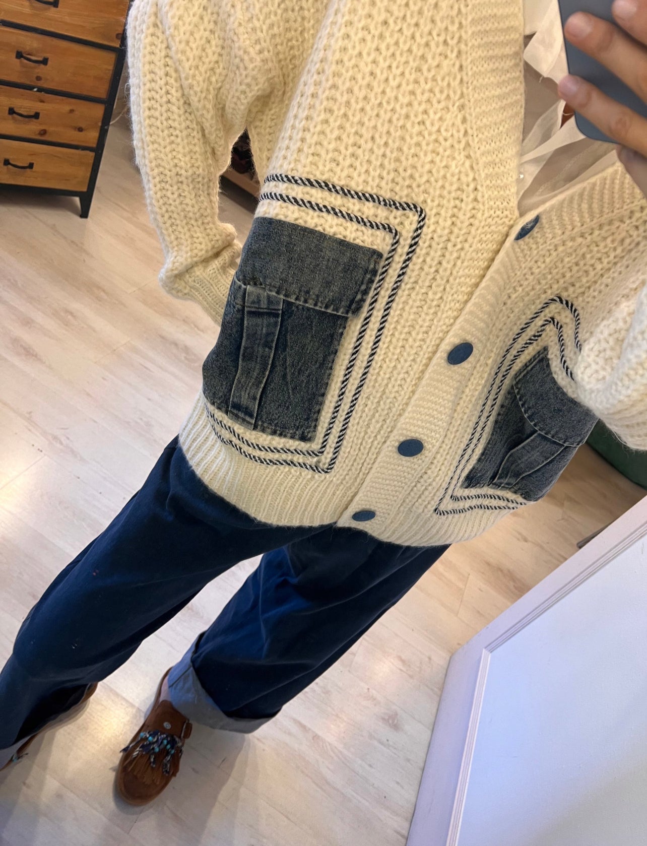 CARDIGAN TASCA JEANS