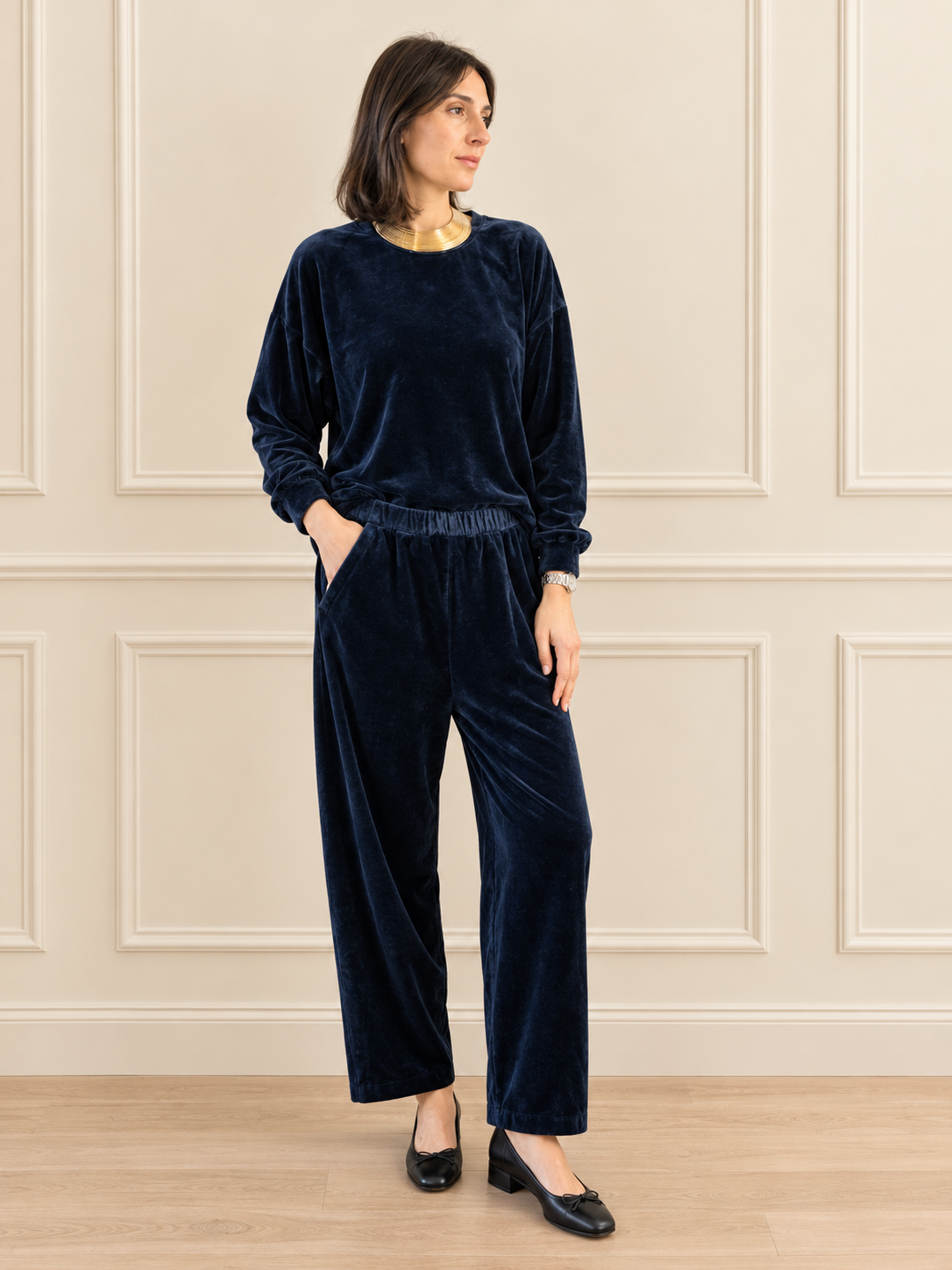 COMPLETO IN CINIGLIA BLU 5º DROP