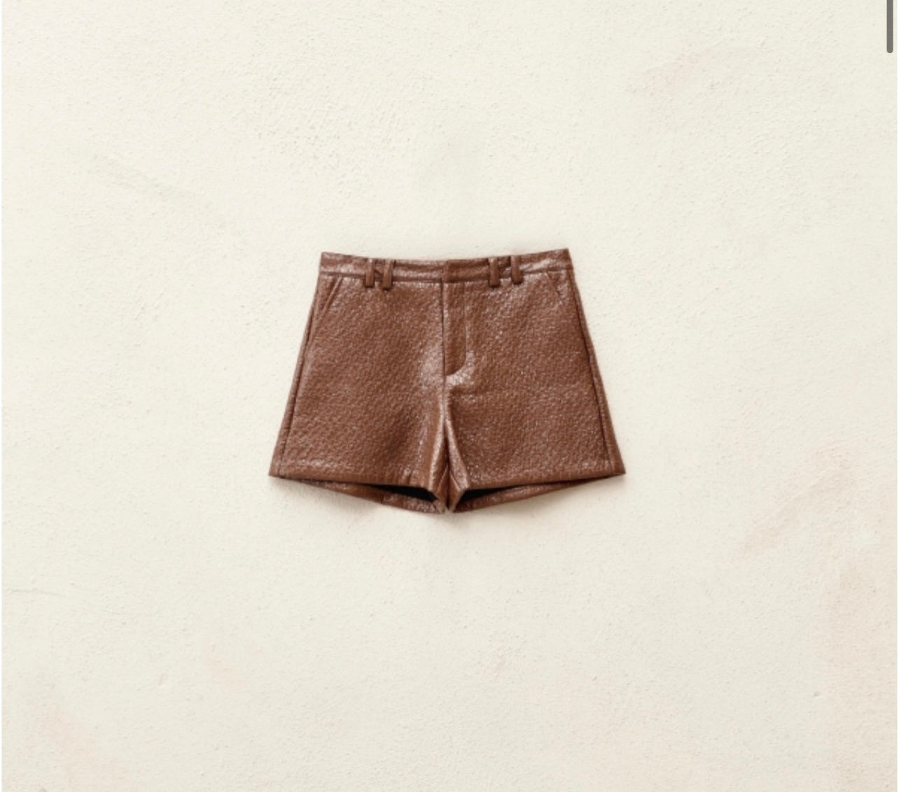 SHORTS ECOPELLE GROFFATO