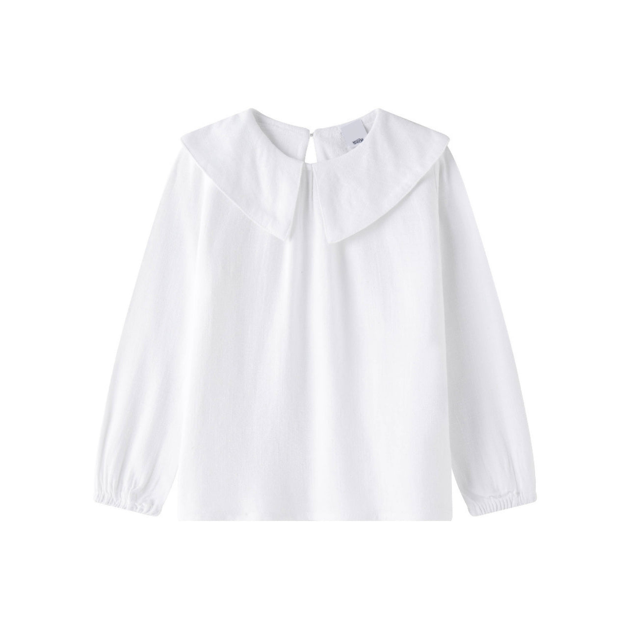 Blusa da bambina a maniche lunghe con colletto