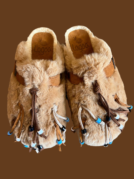 SABOT JOLIE PELLICCIA BEIGE