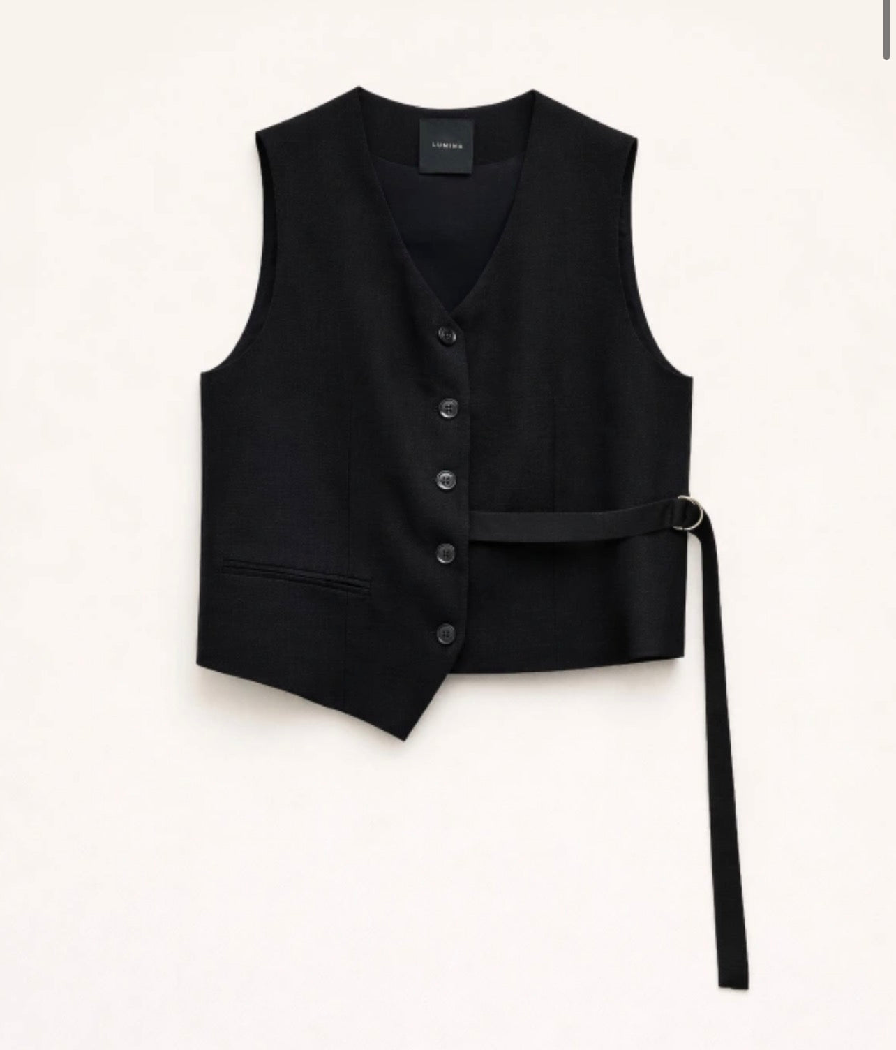 GILET MISTO LINO