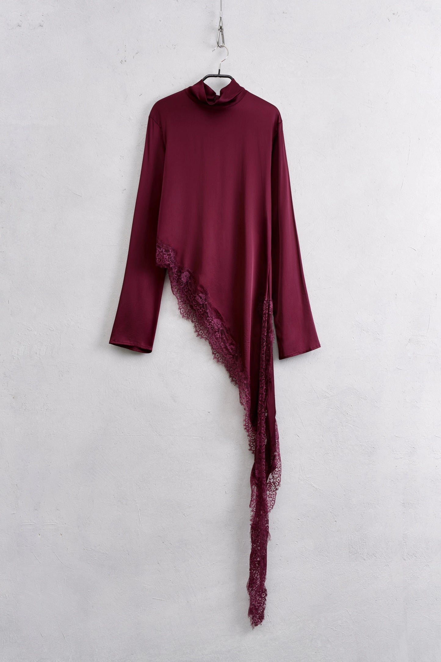 BLUSA SATIN E PIZZO