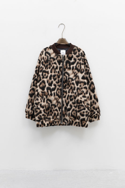 BOMBER OVERSIZE CON FANTASIA ANIMALIER