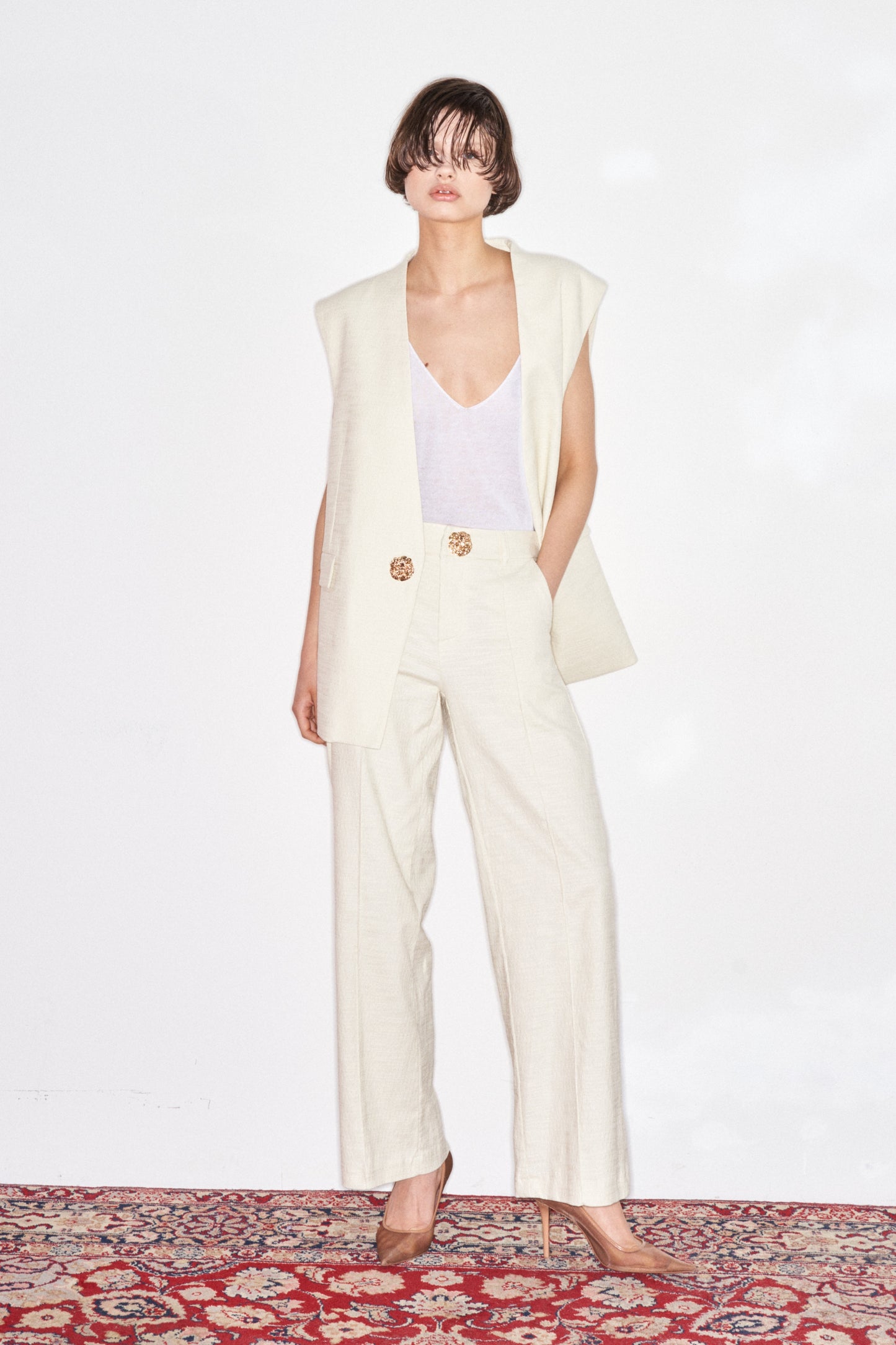 PANTALONE BOTTONE GIOIELLO